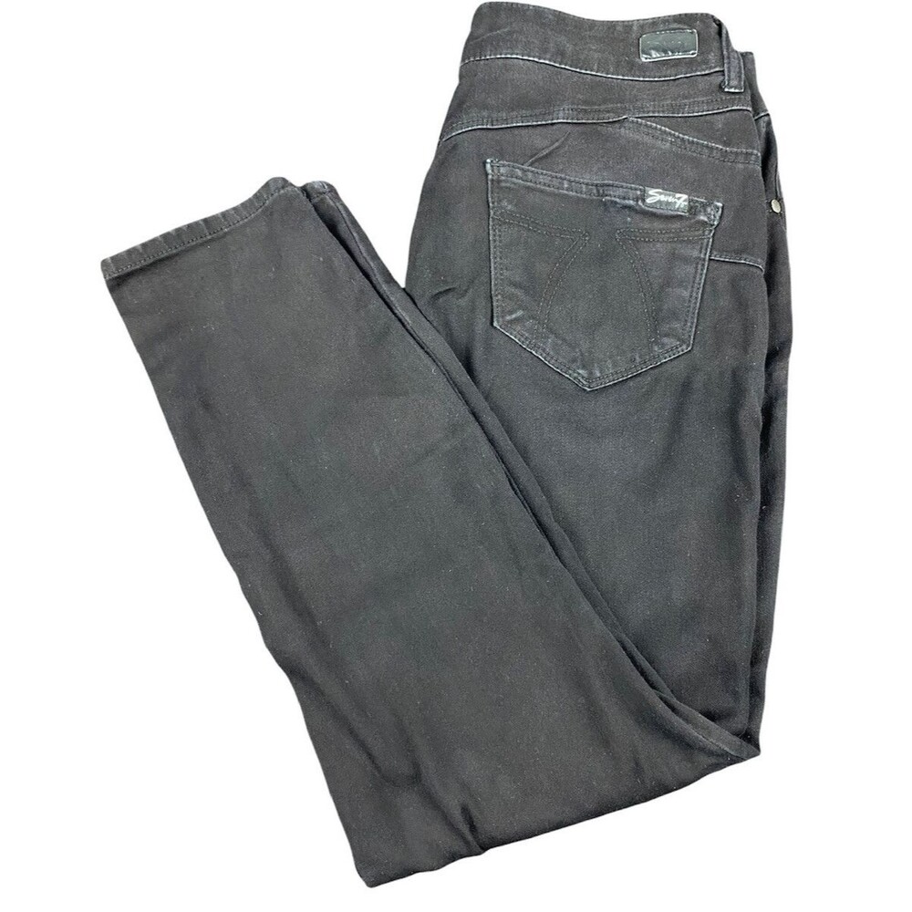 7 Seven for All Mankind “DOJO” Booty Shaper Jeggins Black Women Jeans 6 Skinny